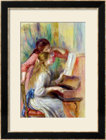 Young Girls At The Piano, Circa 1890 by Pierre-Auguste Renoir Pricing Limited Edition Print image
