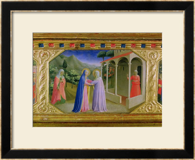 Visitation, From The Predella Of The Annunciation Alterpiece, C. 1430-32 (Tempera & Gold On Panel) by Fra Angelico Pricing Limited Edition Print image