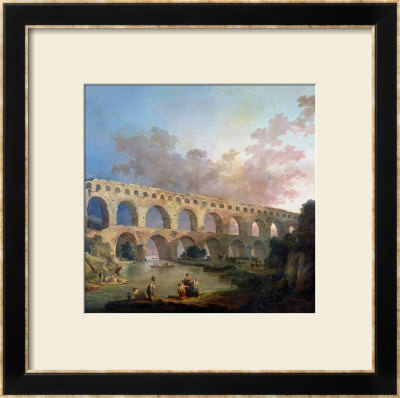 The Pont Du Gard, Nimes, Circa 1786 by Hubert Robert Pricing Limited Edition Print image