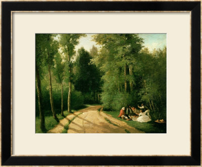 A Picnic At Montmorency by Camille Pissarro Pricing Limited Edition Print image