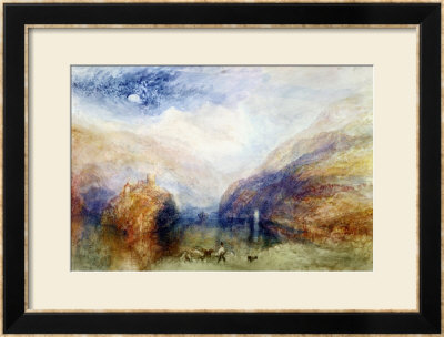 The Lauerzersee With The Mythens, Circa 1848 by William Turner Pricing Limited Edition Print image