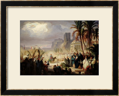The Entry Of Christ Into Jerusalem by Louis Felix Leullier Pricing Limited Edition Print image