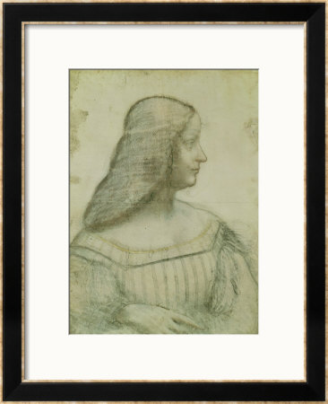 Portrait Of Isabella D'este (1474-1539) by Leonardo Da Vinci Pricing Limited Edition Print image