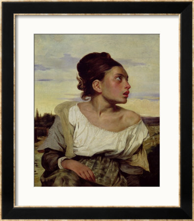 Young Orphan In The Cemetery, 1824 by Eugene Delacroix Pricing Limited Edition Print image