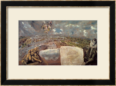View And Map Of The Town Of Toledo by El Greco Pricing Limited Edition Print image