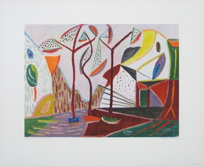 Landscape With Trees by Werner Gilles Pricing Limited Edition Print image