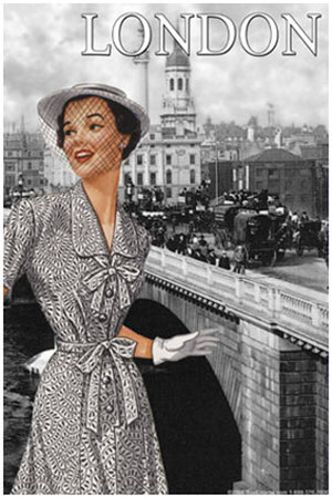 London Bridge Frock I by Sara Pierce Pricing Limited Edition Print image