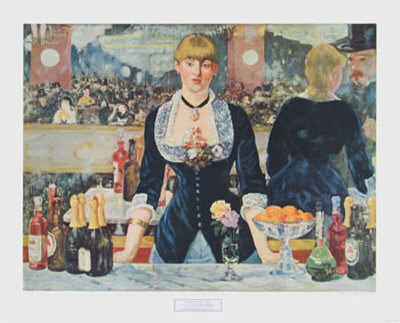 Bar At The Folies Bergere, 1881 by Edouard Manet Pricing Limited Edition Print image