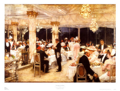 Evening At The Plaza by Henry Gervex Pricing Limited Edition Print image
