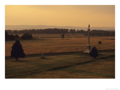 Monuments At Gettysburg National Battlefied by Raymond Gehman Pricing Limited Edition Print image