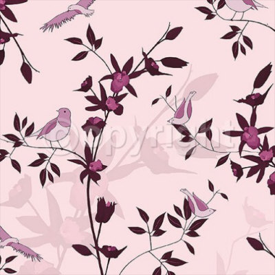 Pink Bird Stem by Kate Knight Pricing Limited Edition Print image