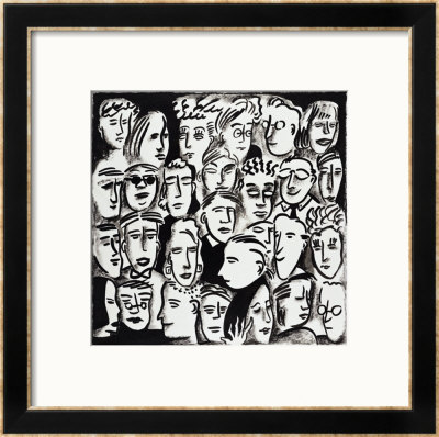 Faces In Black And White by Diana Ong Pricing Limited Edition Print image