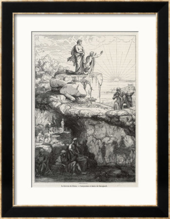 In Plato's Republic Socrates Likens Mankind To Prisoners In A Cave by Chevignard Pricing Limited Edition Print image