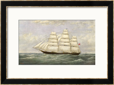 British Sailing Clipper For The China Tea Trade by Josiah Taylor Pricing Limited Edition Print image