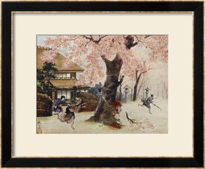 Jirohei Is Killed By A Samurai While Defending The Cherry Tree by R. Gordon Smith Pricing Limited Edition Print image