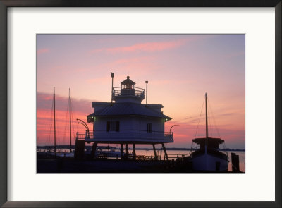 Lighthouse Sunset, Chesapeake Bay Museum, Md by Kurt Freundlinger Pricing Limited Edition Print image