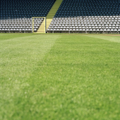 Empty Soccer Stadium by Gwendolyn Plath Pricing Limited Edition Print image