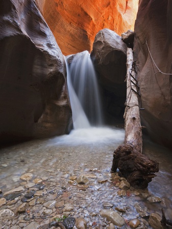 Usa Utah Slot Canyon Waterfall Kanarra Creek by Fotofeeling Pricing Limited Edition Print image