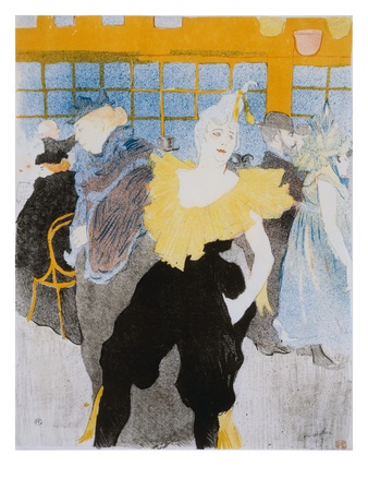 The Female Clown At Moulin Rouge by Henri De Toulouse-Lautrec Pricing Limited Edition Print image