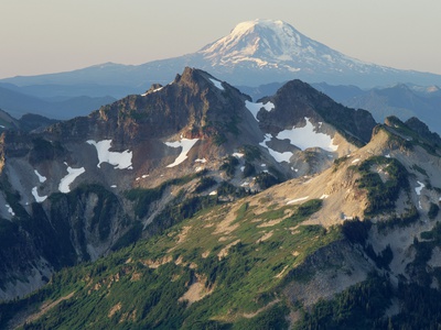 Mount Adams, The Tatoosh Range, And Mount Rainier by Pat O'hara Pricing Limited Edition Print image