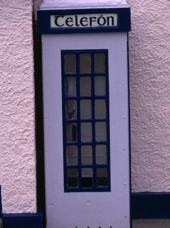 Phone Box In The Village Of Gaeltacht In The West Of Ireland, Connaught, Ireland by Greg Gawlowski Pricing Limited Edition Print image