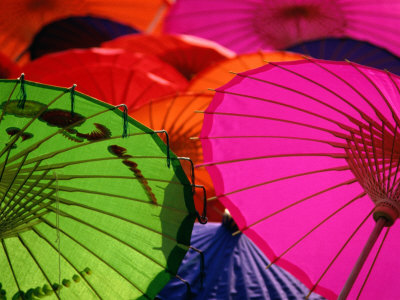 Umbrellas From Baw Sang, Chiang Mai, Thailand by Izzet Keribar Pricing Limited Edition Print image
