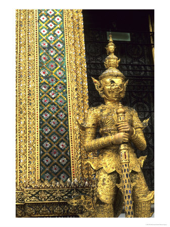Emerald Buddha, Grand Palace, Bangkok, Thailand by Bill Bachmann Pricing Limited Edition Print image