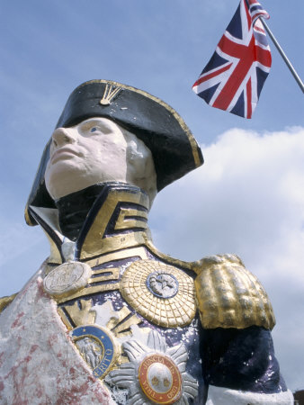 Statue Of Admiral Nelson, Royal Naval Base, Portsmouth, Hampshire, England, United Kingdom by Brigitte Bott Pricing Limited Edition Print image