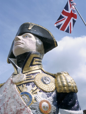 Statue Of Admiral Nelson, Royal Naval Base, Portsmouth, Hampshire, England, United Kingdom by Brigitte Bott Pricing Limited Edition Print image