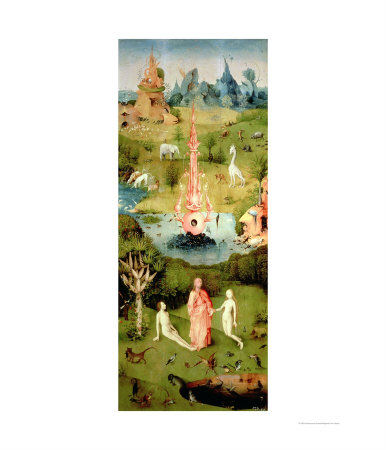 The Garden Of Earthly Delights: The Garden Of Eden, Left Wing Of Triptych, Circa 1500 by Hieronymus Bosch Pricing Limited Edition Print image