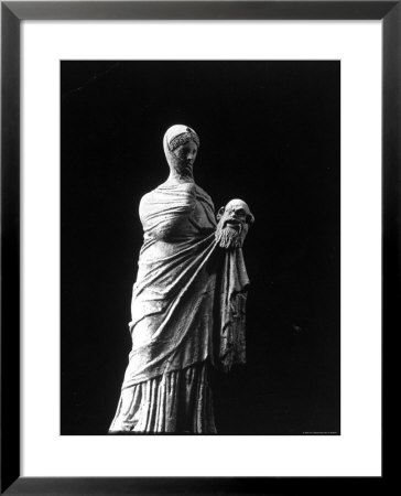 Muse Of Tragedy Holding Theatrical Mask by Gjon Mili Pricing Limited Edition Print image