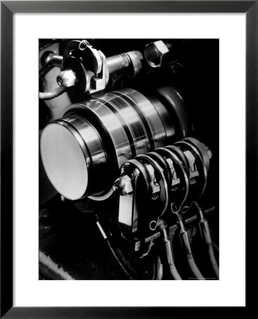 Ringing Machine That Governs The Ringing Bell In Telephones At Ny Telephone Exchange Terminal by Margaret Bourke-White Pricing Limited Edition Print image