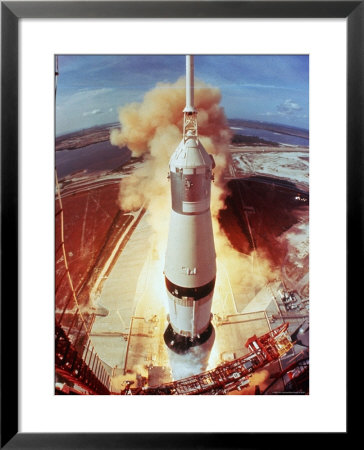 Apollo 11 Space Ship Lifting Off On Historic Flight To Moon by Ralph Morse Pricing Limited Edition Print image