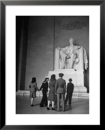 Tourists Visiting Lincoln Memorial by Thomas D. Mcavoy Pricing Limited Edition Print image