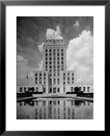 Exterior Of City Hall In Houston by Dmitri Kessel Pricing Limited Edition Print image