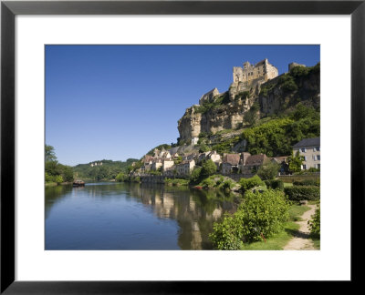 Chateau At Beynac-Et-Cazenac And Dordogne River, Beynac, Dordogne, France by Doug Pearson Pricing Limited Edition Print image