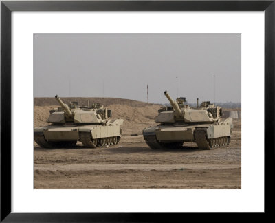 M1 Abrams Tank At Camp Warhorse by Stocktrek Images Pricing Limited Edition Print image