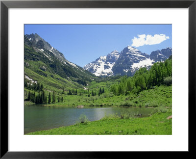 Maroon Lake Near Aspen, Colorado, United States Of America, North America by Westwater Nedra Pricing Limited Edition Print image