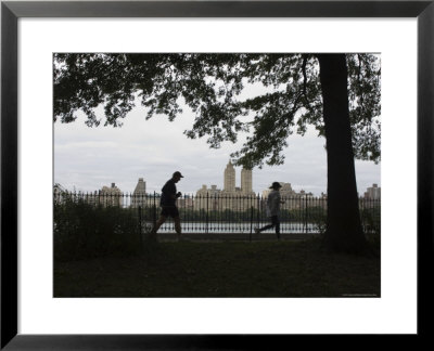 Joggers, Central Park, Manhattan, New York City, New York, Usa by Amanda Hall Pricing Limited Edition Print image