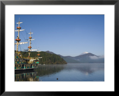 Mount Fuji And Pirate Ship, Lake Ashi (Ashiko), Hakone, Kanagawa Prefecture, Japan by Christian Kober Pricing Limited Edition Print image