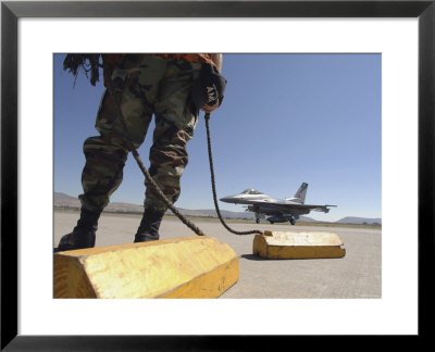 U.S. Air Force Crew Chief Waits To Chalk The Flight Of On Kingsley Field, Oregon, August 7, 2007 by Stocktrek Images Pricing Limited Edition Print image