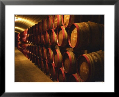 Barrels Of Tokaj Wine In Disznoko Cellars, Hungary by Per Karlsson Pricing Limited Edition Print image