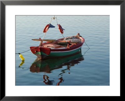 Harbor Fishing Boat, Lesvos, Mytilini, Aegean Islands, Greece by Walter Bibikow Pricing Limited Edition Print image