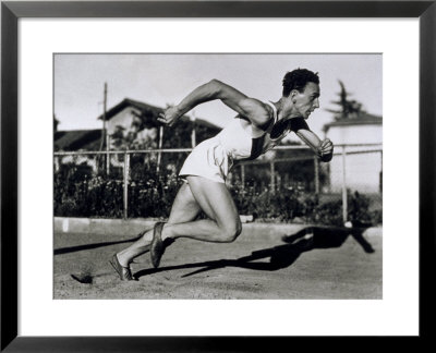 Athlete Running by A. Villani Pricing Limited Edition Print image