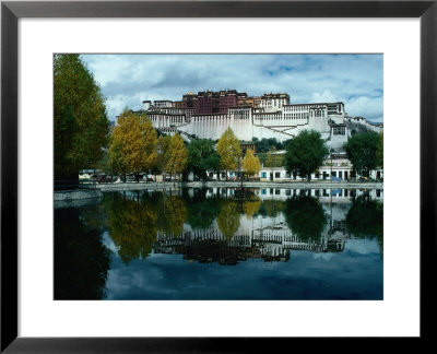 View Of Impressive Potala Palace And Lake In Chingdrol Chiling (Liberation Park), Lhasa, Tibet by Richard I'anson Pricing Limited Edition Print image