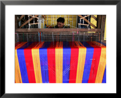 Man Weaving Cloth by Uros Ravbar Pricing Limited Edition Print image