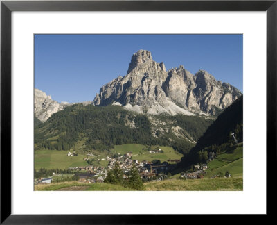 Italian Village Rimmed By Mountains In The Dolomites, Italy by Bill Hatcher Pricing Limited Edition Print image