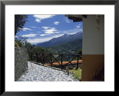 The Patio Of An Andean Home With A View Of A Cloud Forest And Peaks by David Evans Pricing Limited Edition Print image