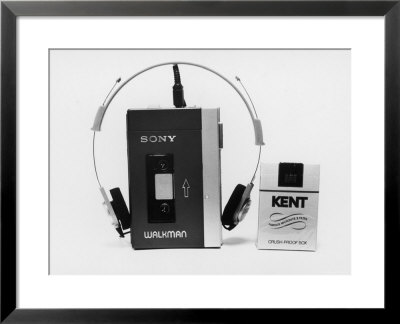 Sony Walkman Tape Player Photographed Next To A Pack Of Kent Cigarettes For Size Comparison by Ted Thai Pricing Limited Edition Print image