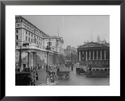 Threadneedle Street Front Of Old Lady Of Threadneedle Street, Showing The Bank Of London Building by Hans Wild Pricing Limited Edition Print image